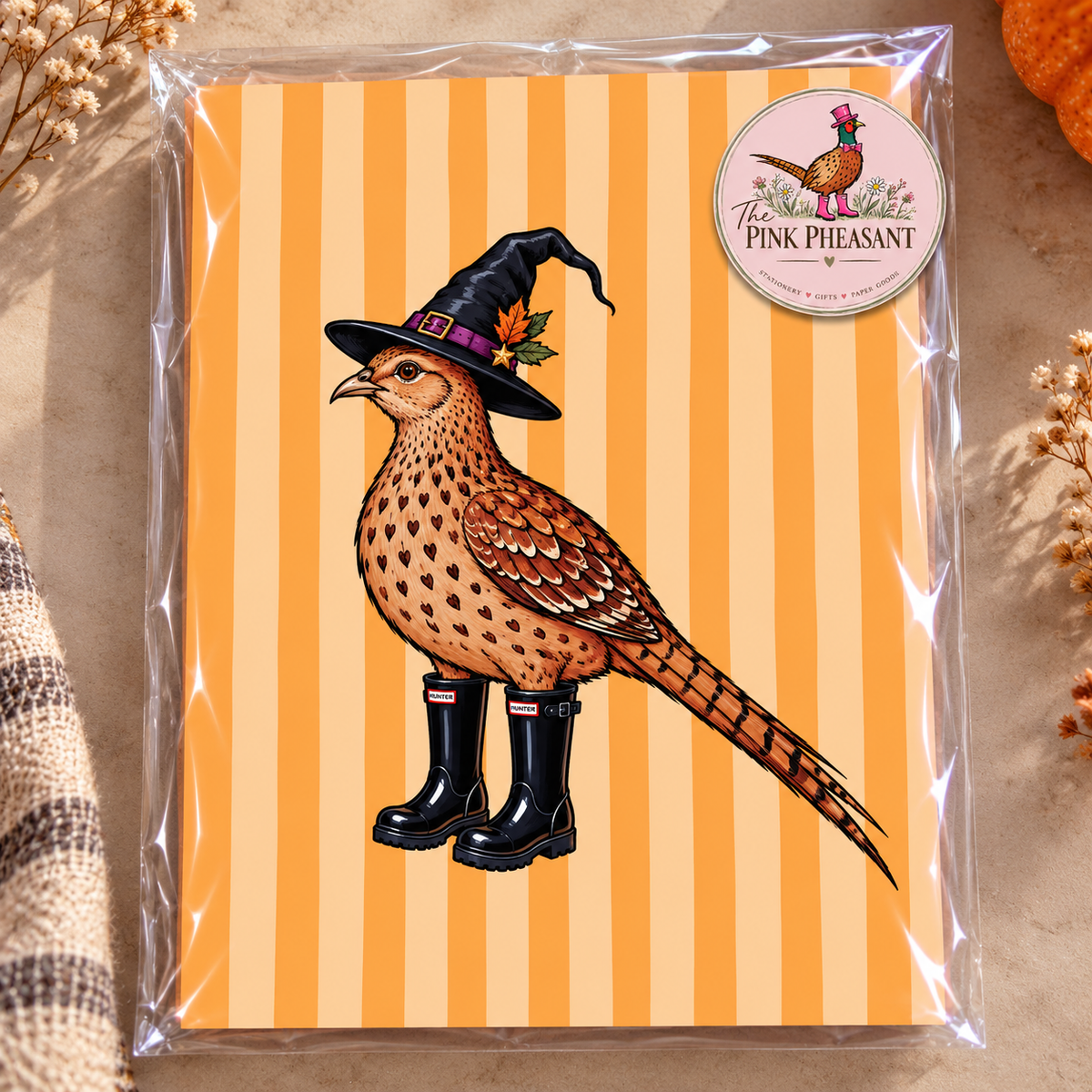 Halloween Pheasant A4 Art Print