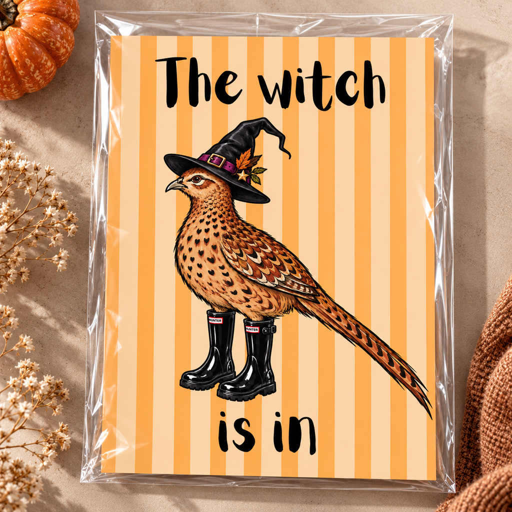 The Witch Is In A4 Halloween Print