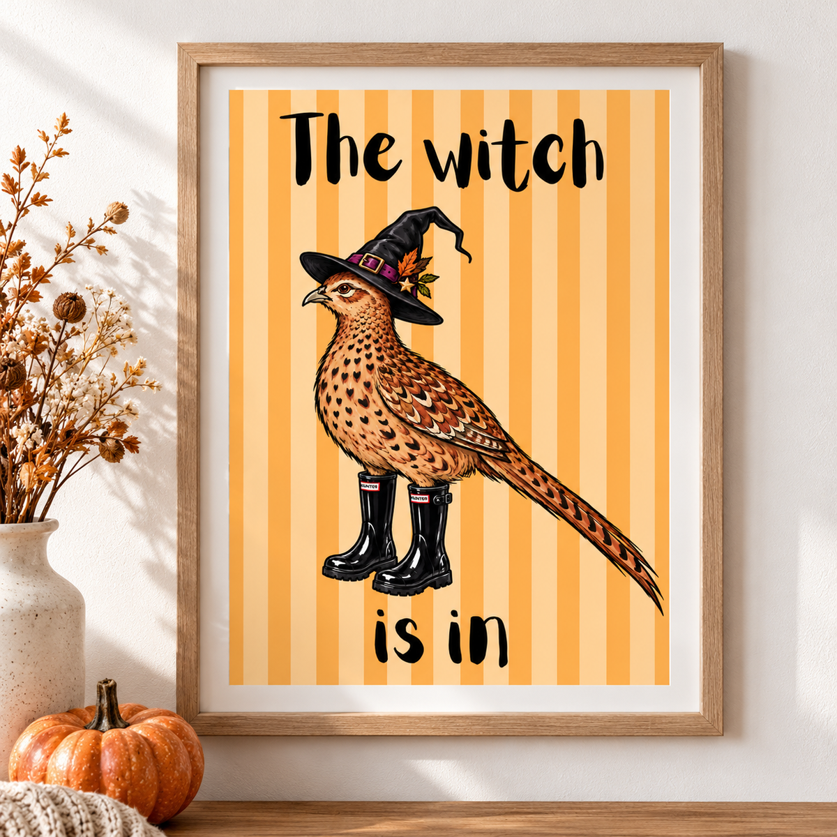 The Witch Is In A4 Halloween Print