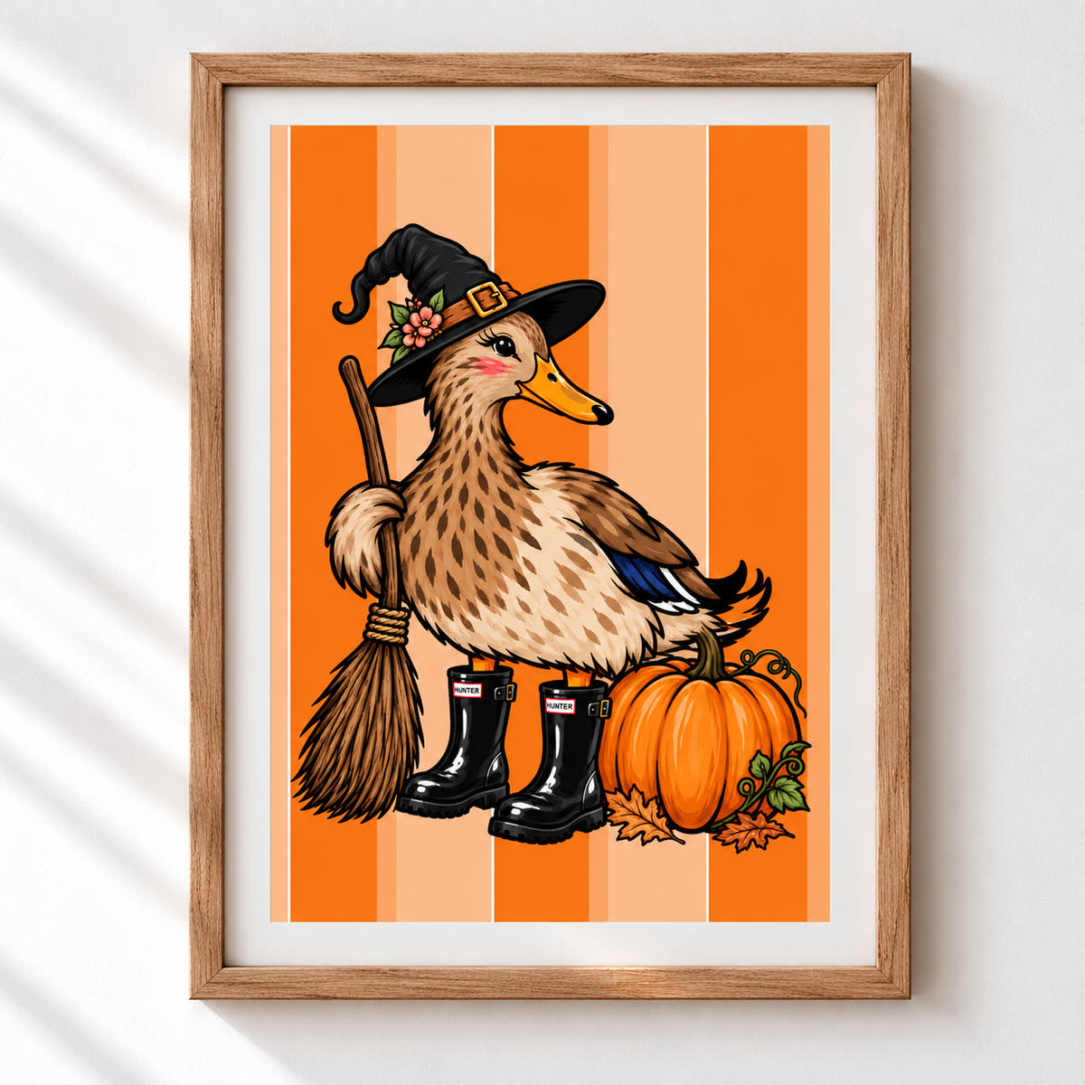 Halloween Duck A4 Art Print